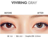 OLENS Daily Contact Lenses #Vivi Ring Gray 20pcs