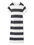 GELATO PIQUE Smoothie Lite 2 Border Loungewear Long Dresses - NVY 1pc