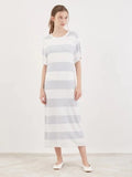 GELATO PIQUE Smoothie Lite 2 Border Loungewear Long Dresses - NVY 1pc
