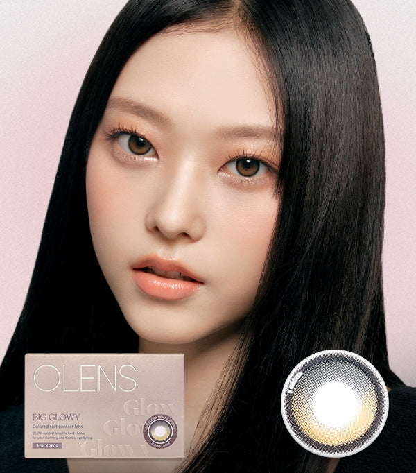 OLENS 1 Month Contact Lenses #Big Glowy Mocha Brown