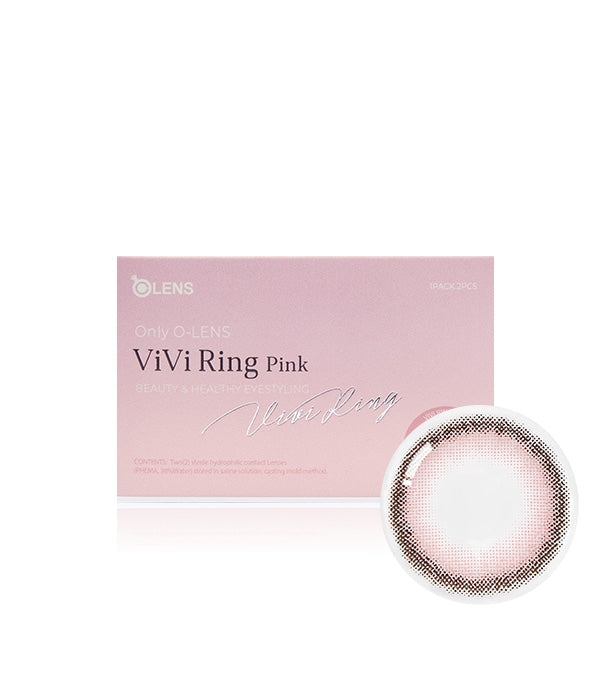 OLENS 1 Month Contact Lenses #ViVi Ring Pink 1 Box/2pcs
