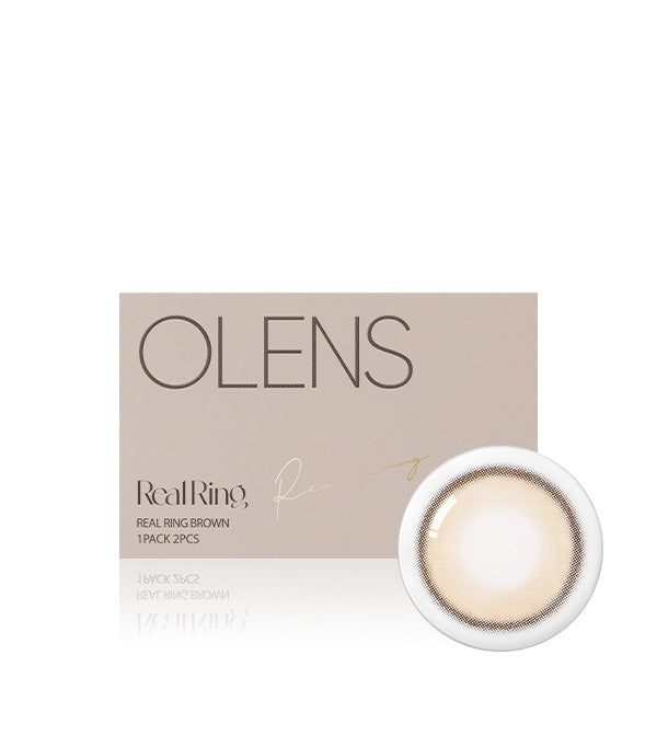 OLENS 1 Month Contact Lenses #Real Ring Brown