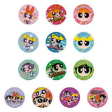 Bandai Candy The Powerpuff Girls Embroidered Can Badge Collection Biscuit 12 pcs
