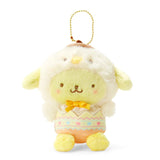 SANRIO Pom Pom Purin Plush Mascot Holder Keychain Easter Limited 1pc