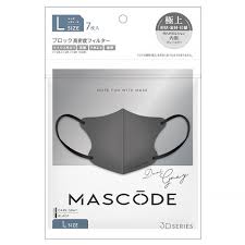 MASCODE 3D Black Mask 7pcs