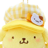 SANRIO Gingham Casquette Mascot Holder Pom Pom Purin 1pc