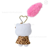 SANRIO Hello Kitty Tail Charm Mascot Key Holder Leopard (Pink)