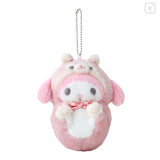 SANRIO My Melody # Forest Small Animal Mascot Holder Plush Keychain 1pc