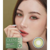 OLENS One Month Contact Lenses #Nella Ash Olive 2pcs