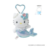 SANRIO Hello Kitty Fantasy Collection Mermaid Blue Plush Keychain 1pc