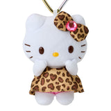 SANRIO Hello Kitty Tail Charm Mascot Key Holder Leopard (Pink)