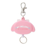 SANRIO My Melody Face Shaped Reel Keychain 1pc
