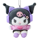 SANRIO Kuromi Plush Mascot Holder Keychain- Our Heisei Pop 1pc