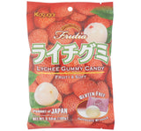 KASUGAI Gummy Litchi Fresh and Juicy Candies 130G