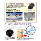 UV CUT Heat Shield Cool Casquette - Black