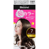 花王 Blaune 灰发泡沫染发剂 7 黑深棕色