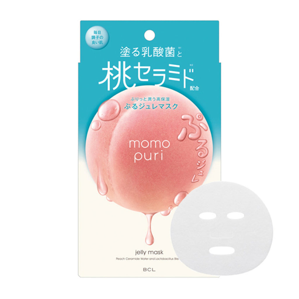 BCL Momo Puri Peach Jelly Mask 4 Sheets
