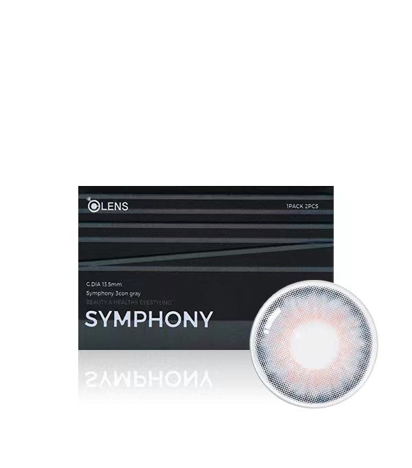 OLENS 1 Month Contact Lenses #Symphony 3CON Gray