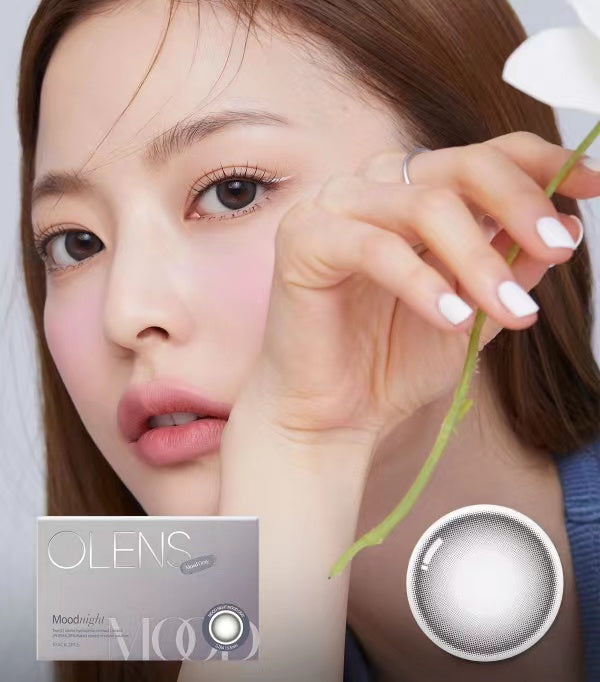 OLENS 1 Month Contact Lenses #Moodnight Gray