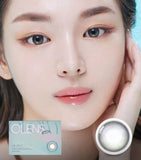 OLENS 1 Month Contact Lenses #Glowy Ash Grey